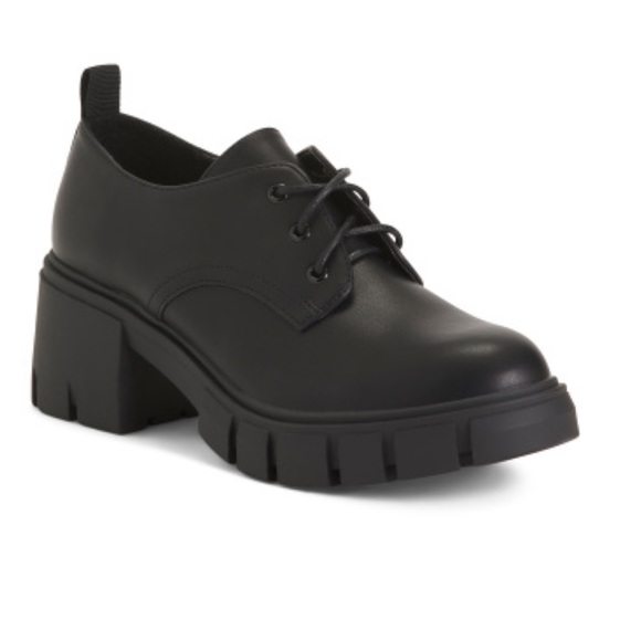 MADDEN GIRL Black Lug Sole Lace Up Shoes Size 8.5 - New In Box - Reemoly - Picture 14 of 14